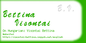 bettina visontai business card
